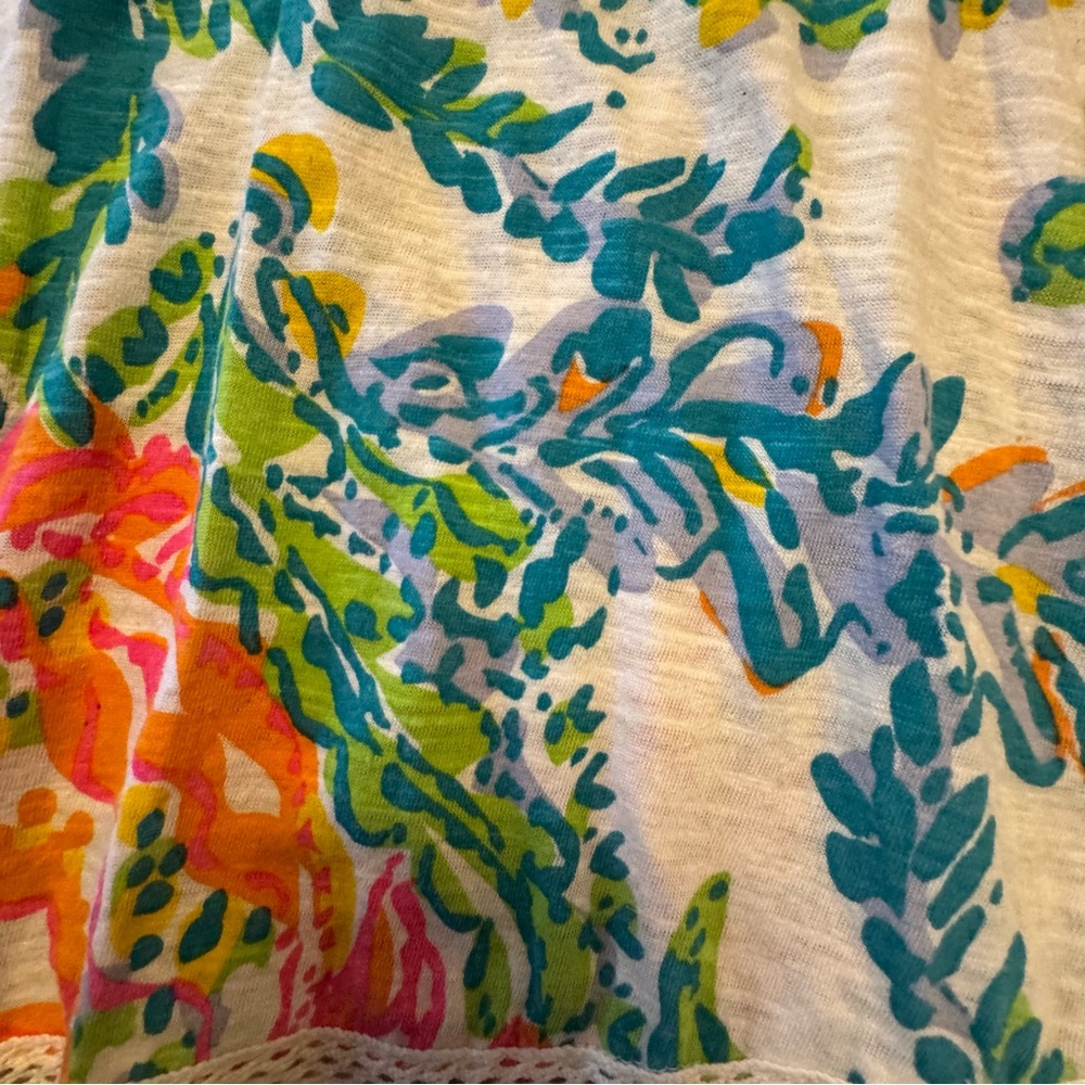 Lilly Pulitzer Casa Marina Fringe Hem Alia Tunic Dress Size Small S EUC Beach - Picture 5 of 12